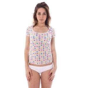 A-Style White Nylon Unisex Women's T-Shirt